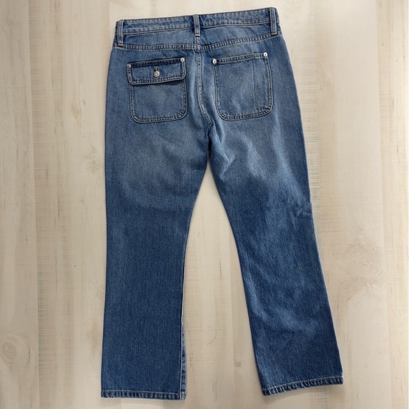 CURRENT/ELLIOT Anthropologie the cropped boot ankle blue jeans denim cotton 28 - Picture 8 of 8